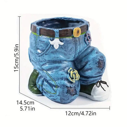 🌷Creative 3D Jeans Shaped Flower Pot
