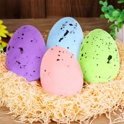 100pcs Easter Colored Foam Simulated Speckled Eggs