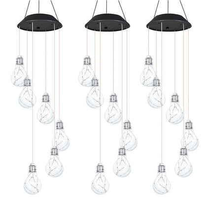 💡Outdoor Colorful LED Solar-Powered Light Bulb Wind Chimes🌠