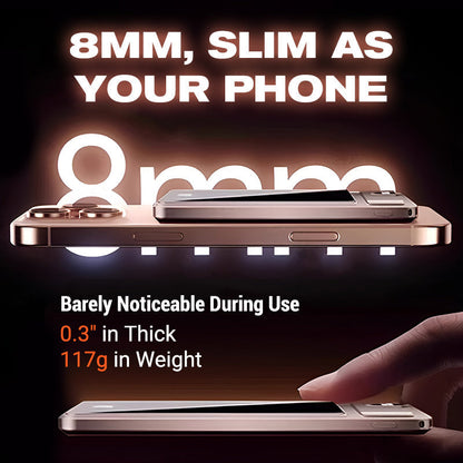 Ultra-thin Fast Charging with Built-in Bracket Lanyard Magnetic Wireless External Battery Mobile Power Supply