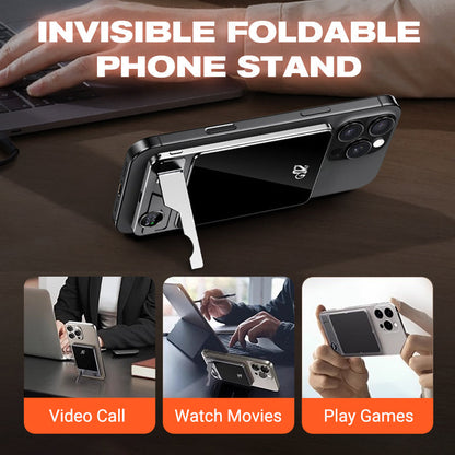 Ultra-thin Fast Charging with Built-in Bracket Lanyard Magnetic Wireless External Battery Mobile Power Supply