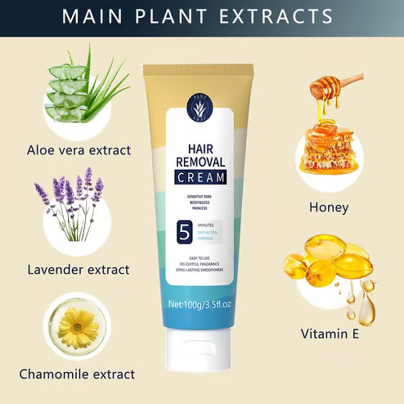 🎁Painless Full Body Hair Removal Cream 💧✨