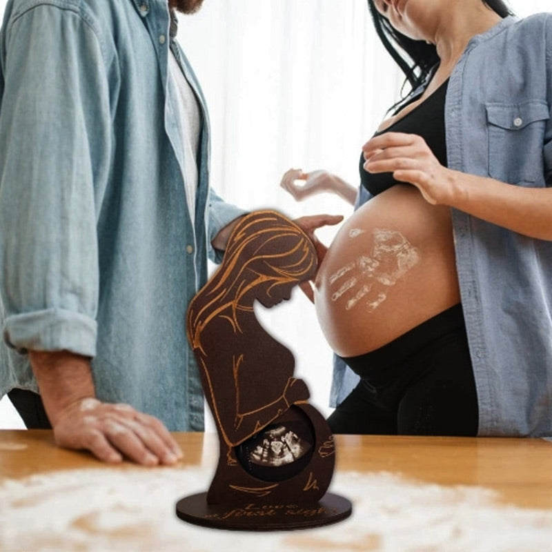 Wooden Baby Ultrasound Photo Frame