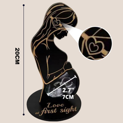 Wooden Baby Ultrasound Photo Frame