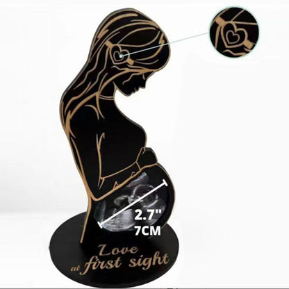 Wooden Baby Ultrasound Photo Frame