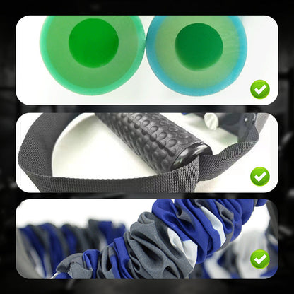 3-Way Natural Latex Resistance Band - Full Body Stretching & Strength Training