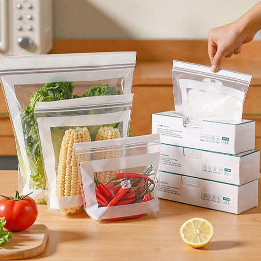 Transparent Food-Grade Reinforced Double-Seal Bags