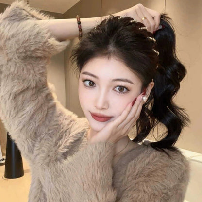 🔥Vintage High Cranium Artificial Pearl Hairband