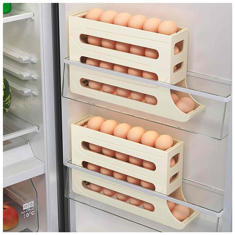 🎉 Automatic Rolling Egg Holder for Fridge 🥚