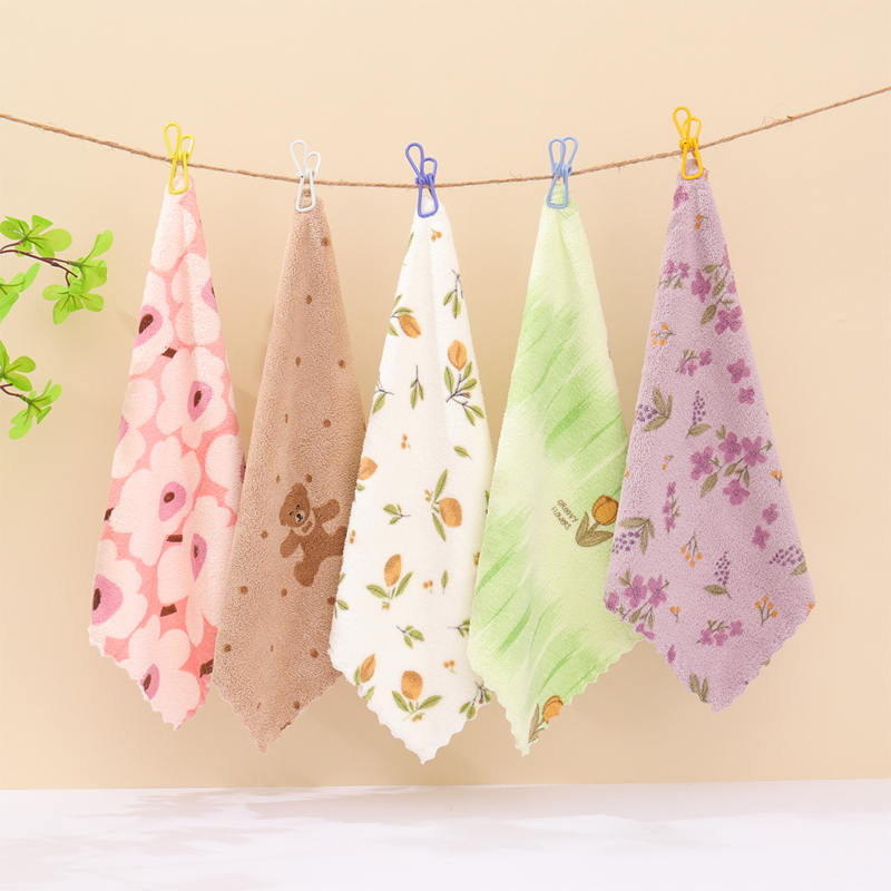 ⏳Time-Limited Special⏰5PCS Coral Flannel Dish Towels for Home Use