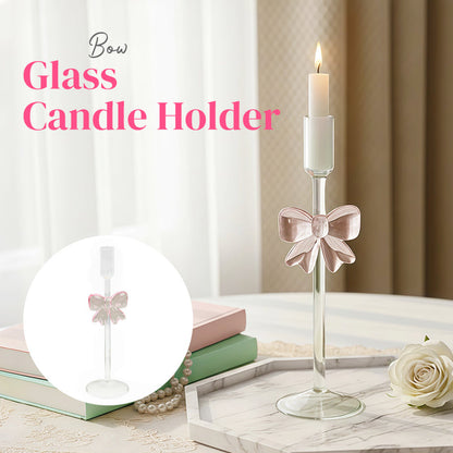 🎀 Bow Glass Candle Holder