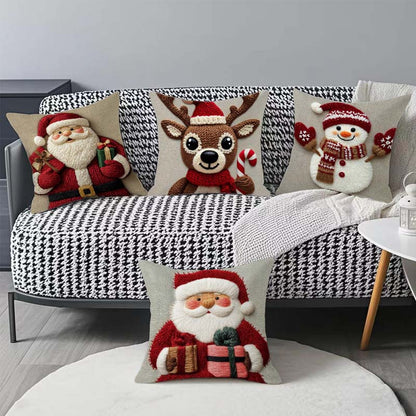 🎅Festive Christmas Character Pillow Cover 18x18