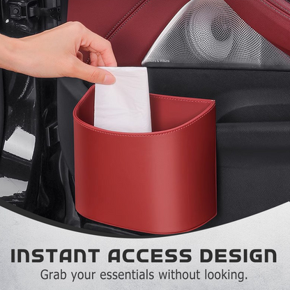 ✨ Clip-On Car Cup Holder & Organizer | Stylish PU Leather Storage