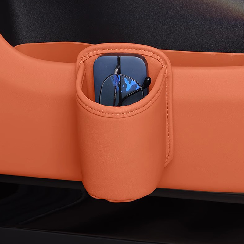 ✨ Clip-On Car Cup Holder & Organizer | Stylish PU Leather Storage