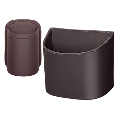 ✨ Clip-On Car Cup Holder & Organizer | Stylish PU Leather Storage