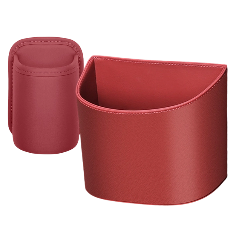 ✨ Clip-On Car Cup Holder & Organizer | Stylish PU Leather Storage
