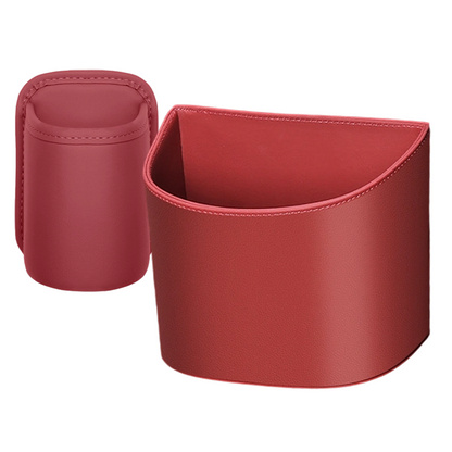 ✨ Clip-On Car Cup Holder & Organizer | Stylish PU Leather Storage