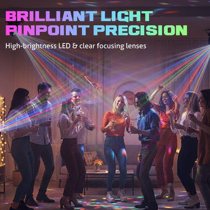 🎉Multi-Beam LED Atmosphere Light – 16 Colors, Remote Control & Easy Installation📦