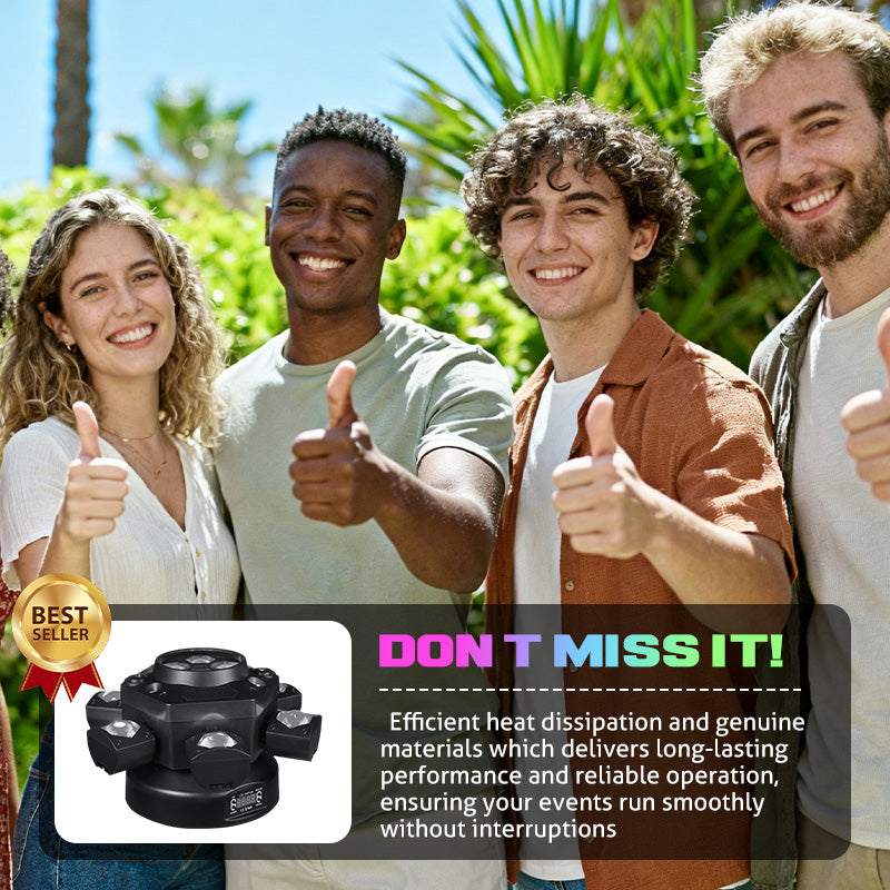 🎉Multi-Beam LED Atmosphere Light – 16 Colors, Remote Control & Easy Installation📦