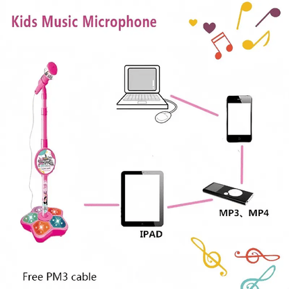 🎤✨Microphone Toy, Karaoke Machine Toy with Light