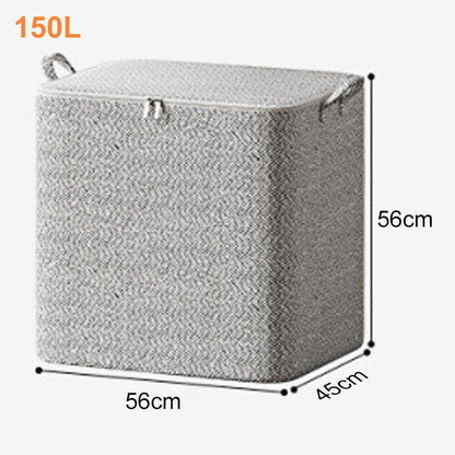 🔥Extra-Large Storage Organizer Box With Lid - Versatile For Clothes, Blankets & Bedding