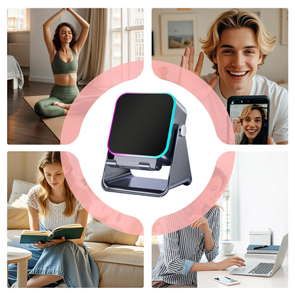 💎 5-IN-1 WIRELESS SPEAKER STAND! 💎 Induction Audio, Phone Holder & Ambient Light