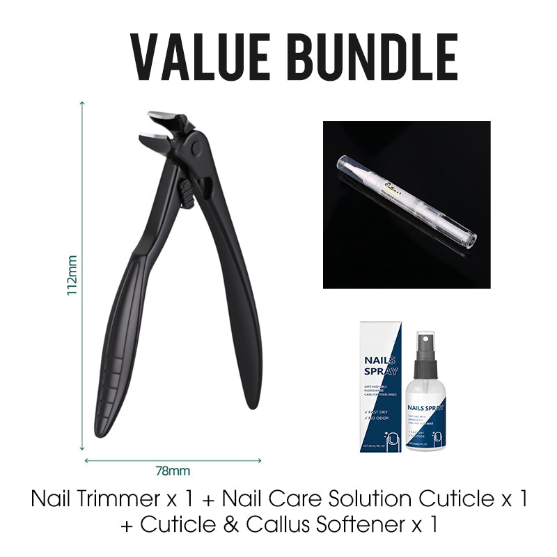 🔥Curved Stainless Steel Nail Clippers – Ergonomic and easy for seniors to use