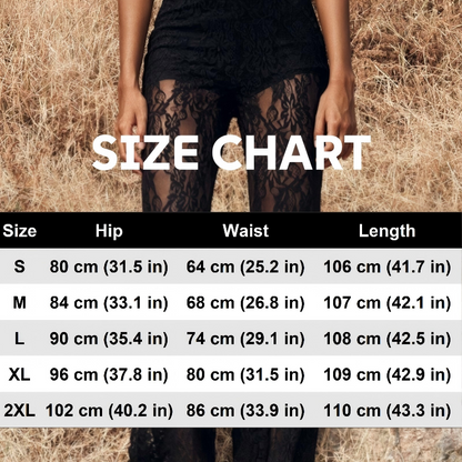 👖Elegant Lace Flare Pants with High-Waisted Design