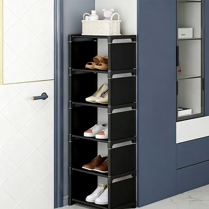 👠🚪 Vertical Shoe Rack for Entryway – Space-Saving, Sturdy Metal Frame & Easy Assembly 👟
