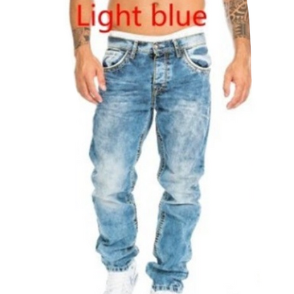 📢📢BIG SALE !!⏰Men's Fashion Creative Stretch Denim Jeans,Minimalist Style Suitable For Summer, Emo Style