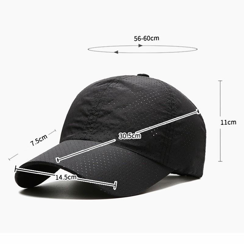 🧢 Stylish Mesh Baseball Cap – Ultra-Breathable, Fast-Drying & Featherlight 🏃‍♂️