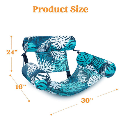 💺🌴 Inflatable Floating Chair – Tropical Leaf & Ultra-Light 260g 🌊