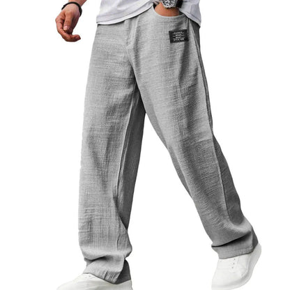 Breathable Straight-Leg Trousers for Men