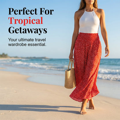 🔥 Women’s Flowy High Waist Wide-Leg Pants – Slimming, Comfy & Chic