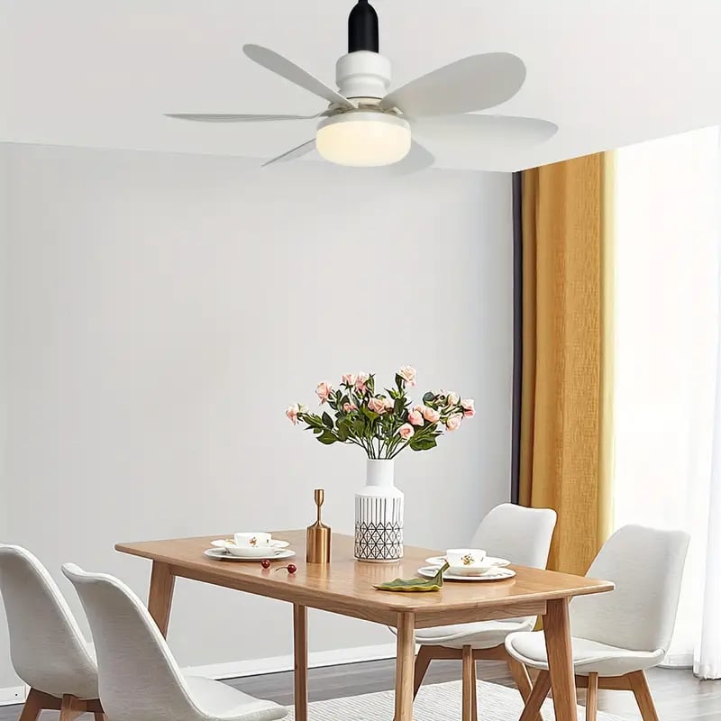 🔥SmartBreez 40W LED Ceiling Fan Light – 20.5 Ultra-Quiet with Remote 🎯 | E27 + FREE B22 Adapter 🔌