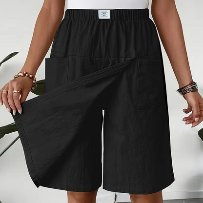 🔥Women's Casual Elastic Waist Wrap Skort