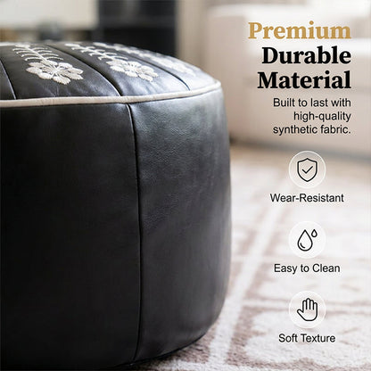 🏡High-end luxury-quality leather Versatile Round Storage Seat