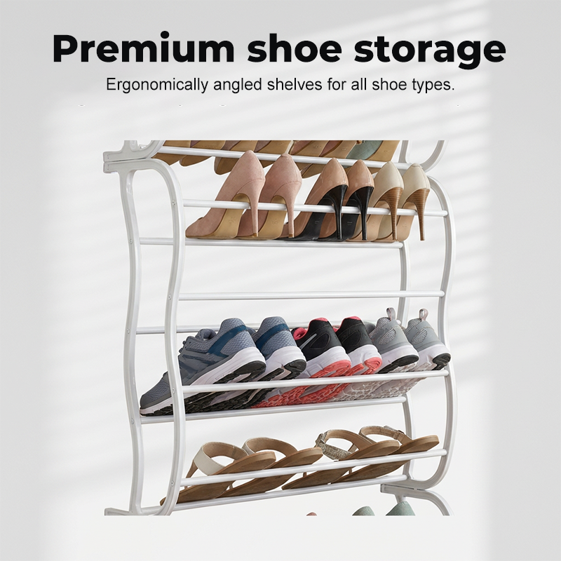 👟  Over-the-Door Shoe Rack Organizer – 24 pockets & tool-free install – Fits standard doors, holds up to 24 pairs – perfect for entryway or closet 🚪✨