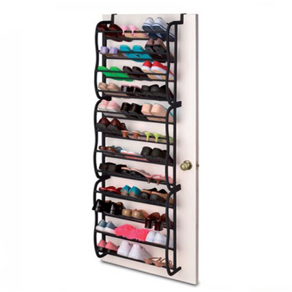 👟  Over-the-Door Shoe Rack Organizer – 24 pockets & tool-free install – Fits standard doors, holds up to 24 pairs – perfect for entryway or closet 🚪✨