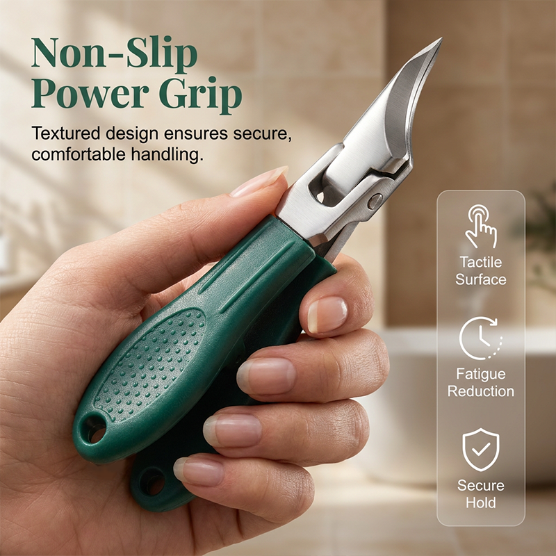✂️ 3-Piece Professional Toenail Clipper Set – Precision Curved Blades, Non-Slip Grip & Travel Case 🦶✨
