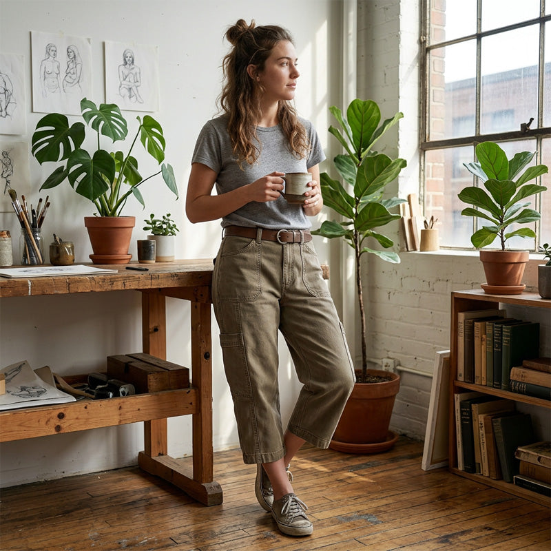 👖Women's Relaxed Casual Cargo Capris – Utility Pockets, Breathable, Relaxed Fit ✨