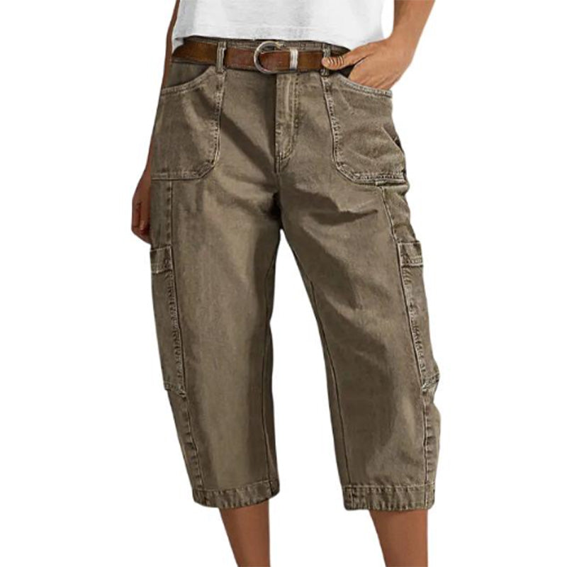 👖Women's Relaxed Casual Cargo Capris – Utility Pockets, Breathable, Relaxed Fit ✨