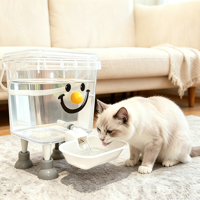 💧Pet Water Dispenser with Large Capacity 🦮 5L Extra-Large Pet Fountain — Great for 3+ Pets | Gravity-Fed | Non-Slip Base