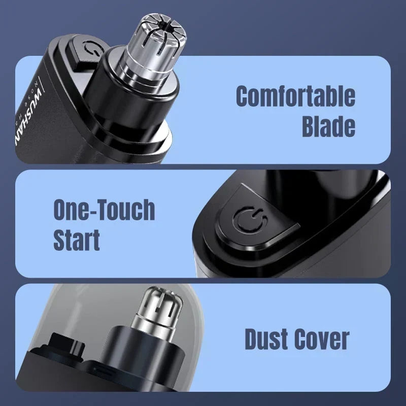 🪒 USB Rechargeable Nose Hair Trimmer | Portable Precision Grooming for Men