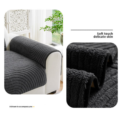 Cloud-Soft Velvet Sofa Cover – Non-Slip & Cozy All Season