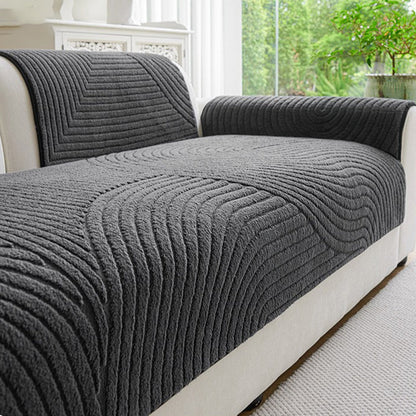 Cloud-Soft Velvet Sofa Cover – Non-Slip & Cozy All Season