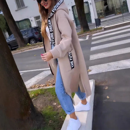 🧥New This Season - Long Zipper Hoodie with Pockets - Versatile, Warm, and Comfortable