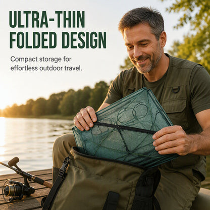 ⏳Time-Limited Special⏰Collapsible Fishing Trap Net with Multi Entrances🎣