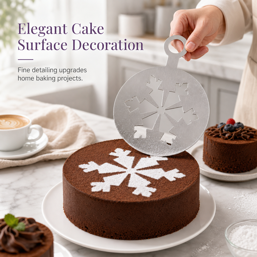 ☕Stainless Steel Coffee Latte Art Stencil Template