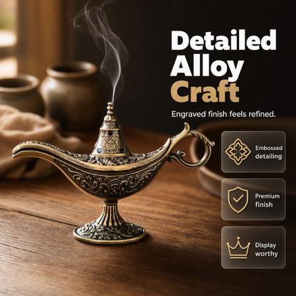 💥Retro Aladdin Magic Lamp Incense Burner🪔✨